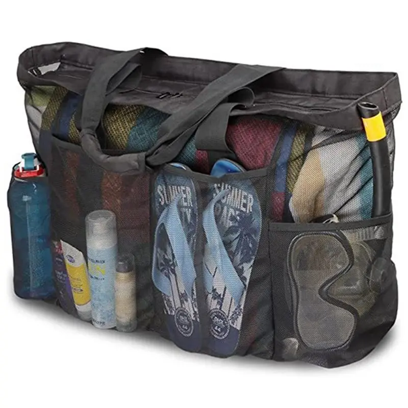 ABRT-Mesh Straps Beach Tote Bag Mesh Zipper Pockets Tote Bag Foldable Zipper Tote Bag
ABRT-Mesh Straps Beach Tote Bag Mesh Zipper Pockets Tote Bag Foldable Zipper Tote Bag