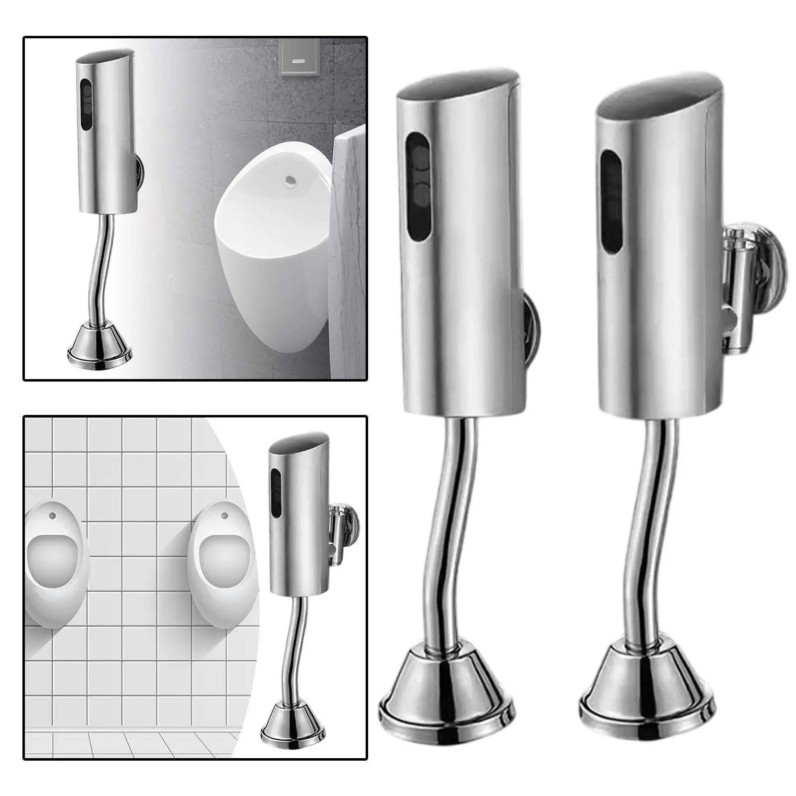 Smart Sensing Urinal Valve, Touchless Urinal Valve with Wall Mounted Wiper for
Smart Sensing Urinal Valve, Touchless Urinal Valve with Wall Mounted Wiper for