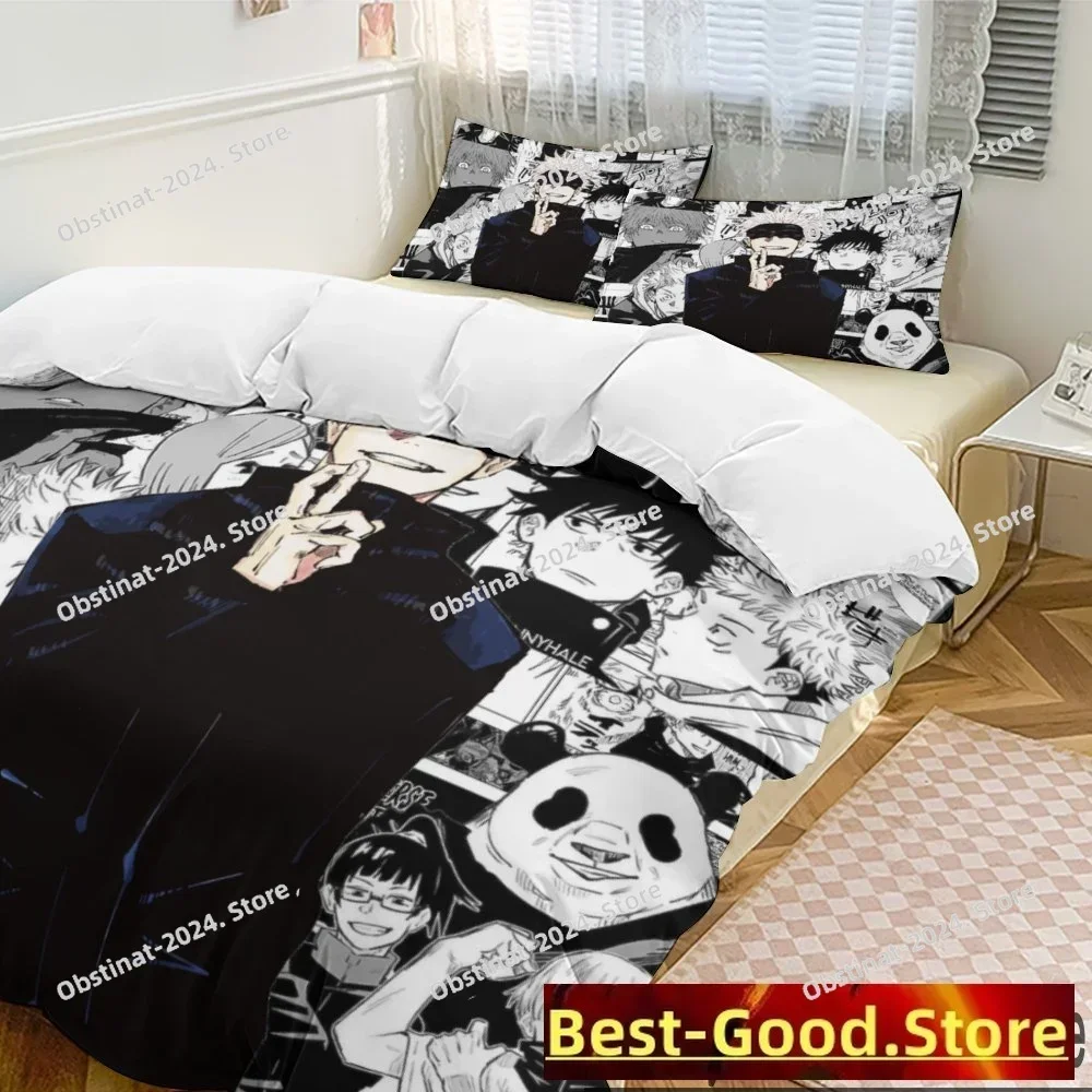 Anime Jujutsu Kaisen Bedding Set Printed single Comforter Quilt Bed Cover Duvet Cover Pillow Case 3 Pieces Sets Kids Adult Size
Anime Jujutsu Kaisen Bedding Set Printed single Comforter Quilt Bed Cover Duvet Cover Pillow Case 3 Pieces Sets Kids Adult Size