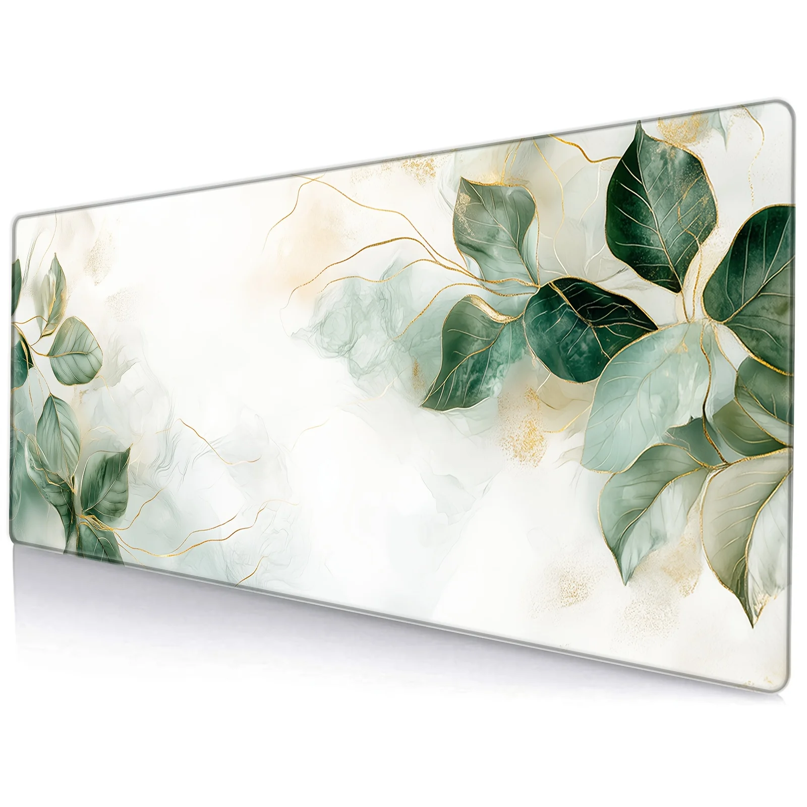 1pc Elegant Gilded Leaf Design Mouse Pad, Non-Slip Rubber Base, Large 89.92x39.88 cm, Ideal for Gaming, Office, Home - Gift Read
1pc Elegant Gilded Leaf Design Mouse Pad, Non-Slip Rubber Base, Large 89.92x39.88 cm, Ideal for Gaming, Office, Home - Gift Read