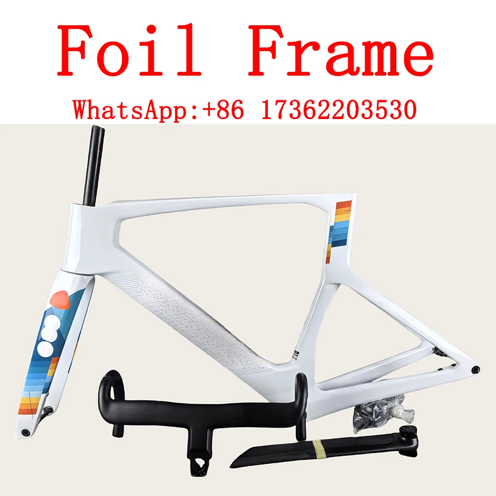 2025 New Color Foil Carbon Road Frame T1100 Glossy Carbon Bicycle Frames Carbon Road Bike Framesset Handlebar
2025 New Color Foil Carbon Road Frame T1100 Glossy Carbon Bicycle Frames Carbon Road Bike Framesset Handlebar