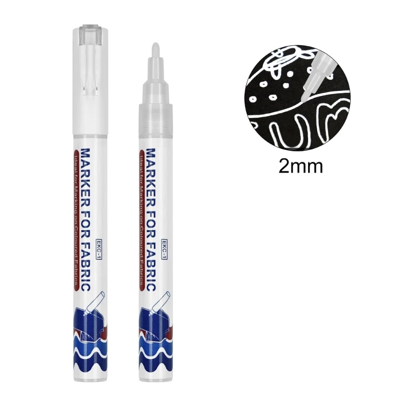 Permanent Fabric Pen 2mm Line Wide Quick Dry Water Resistant White Fabric Marker for Clothing Bag Shoe Coloring Drawing
Permanent Fabric Pen 2mm Line Wide Quick Dry Water Resistant White Fabric Marker for Clothing Bag Shoe Coloring Drawing