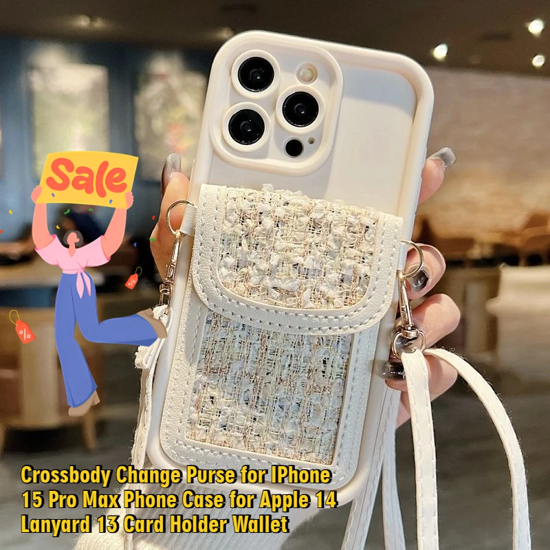 Crossbody Change Purse for IPhone 15 Pro Max Phone Case for Apple 14 Lanyard 13 Card Holder Wallet
Crossbody Change Purse for IPhone 15 Pro Max Phone Case for Apple 14 Lanyard 13 Card Holder Wallet