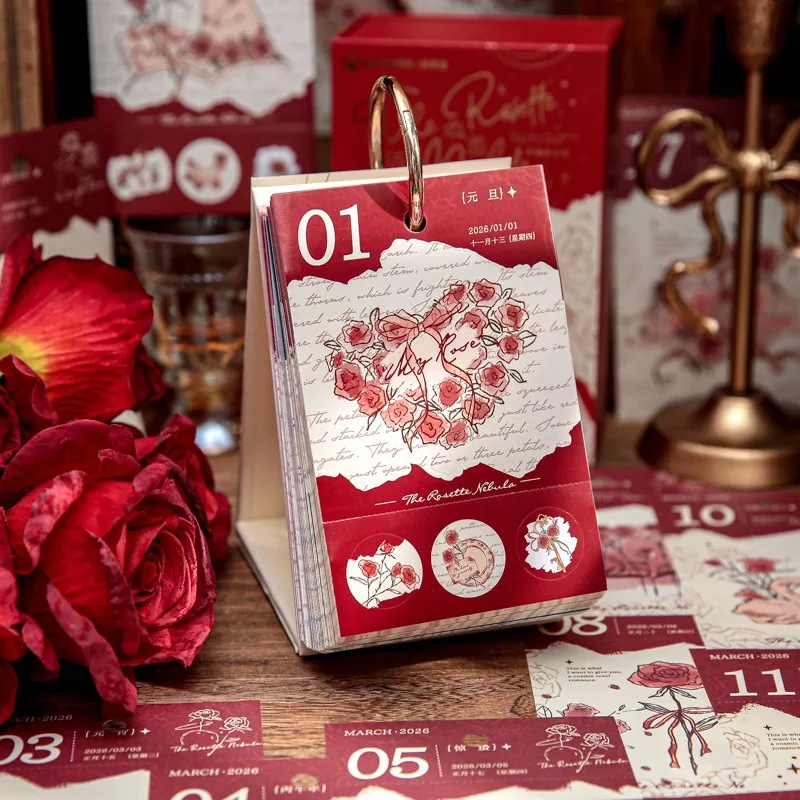 1pcs 2026 Rose Theme Desk Calendar Classic Floral Desktop Monthly Calendar 365 Days Table Planner Home Office Decor Gift
1pcs 2026 Rose Theme Desk Calendar Classic Floral Desktop Monthly Calendar 365 Days Table Planner Home Office Decor Gift