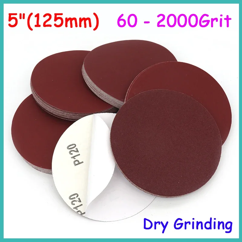 5"(125mm) Self Adhesive Red Sandpaper Dry Grinding Disc Paper 60 80 100 120 150 180 240 320 400 600 800 1000 1200 1500 2000Grit
5"(125mm) Self Adhesive Red Sandpaper Dry Grinding Disc Paper 60 80 100 120 150 180 240 320 400 600 800 1000 1200 1500 2000Grit
