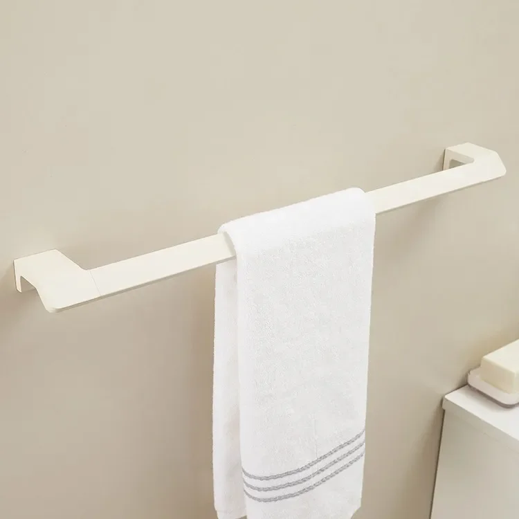 Cream White Stainless Steel Towel Rack Single Bar Bathroom Towel Rod Storage Shelf Wall-Mounted Single Bar
Cream White Stainless Steel Towel Rack Single Bar Bathroom Towel Rod Storage Shelf Wall-Mounted Single Bar