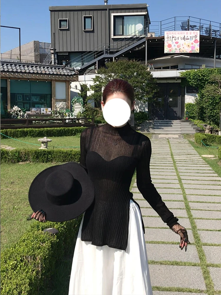 Elegant Goddess Summer Pure Desire Slimming Sexy Cover up Top with Half Skirt Two Piece Set Long Sleeve Stand Collar
Elegant Goddess Summer Pure Desire Slimming Sexy Cover up Top with Half Skirt Two Piece Set Long Sleeve Stand Collar