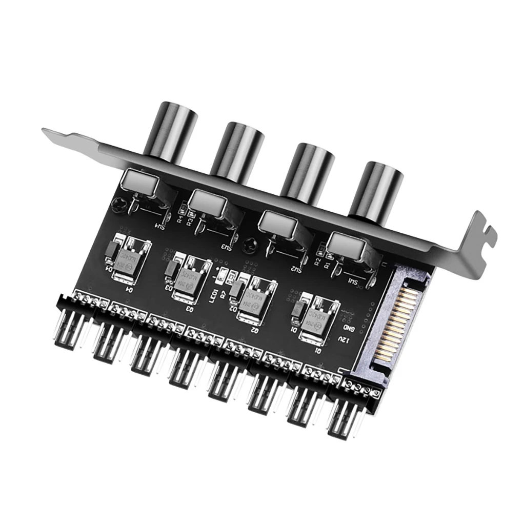 8-полосный компьютер, 3pin/4pin интерфейс, Стандартный контроллер вентилятора, Регулирующий модуль, регулируемый регулятор скорости вентилятора, Настольный ПК
8-полосный компьютер, 3pin/4pin интерфейс, Стандартный контроллер вентилятора, Регулирующий модуль, регулируемый регулятор скорости вентилятора, Настольный ПК