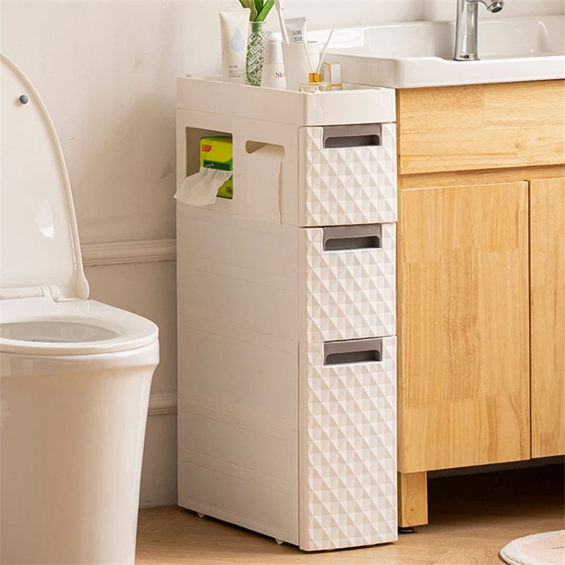 Bathroom Seam Storage Shelves Floor Storage Cabinet with Wheels Multi-layer Drawer Type Toilet Storage Organizers Home Furniture
Bathroom Seam Storage Shelves Floor Storage Cabinet with Wheels Multi-layer Drawer Type Toilet Storage Organizers Home Furniture