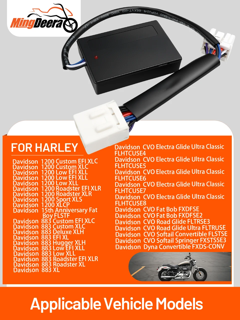 Декодер для мотоциклов Harley Davidson 1200 Custom EFI XLC 2002-2003, аксессуары для мотоциклов
Декодер для мотоциклов Harley Davidson 1200 Custom EFI XLC 2002-2003, аксессуары для мотоциклов