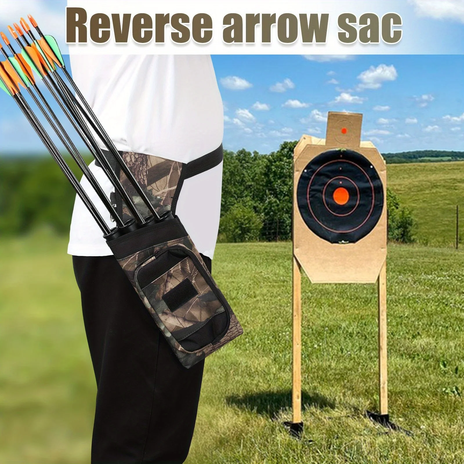 FANDAO Reversible Oxford Cloth Arrow Quiver for Compound & Recurve Arrows Adjustable Strap Ideal for Hunting & Fishing Archery
FANDAO Reversible Oxford Cloth Arrow Quiver for Compound & Recurve Arrows Adjustable Strap Ideal for Hunting & Fishing Archery