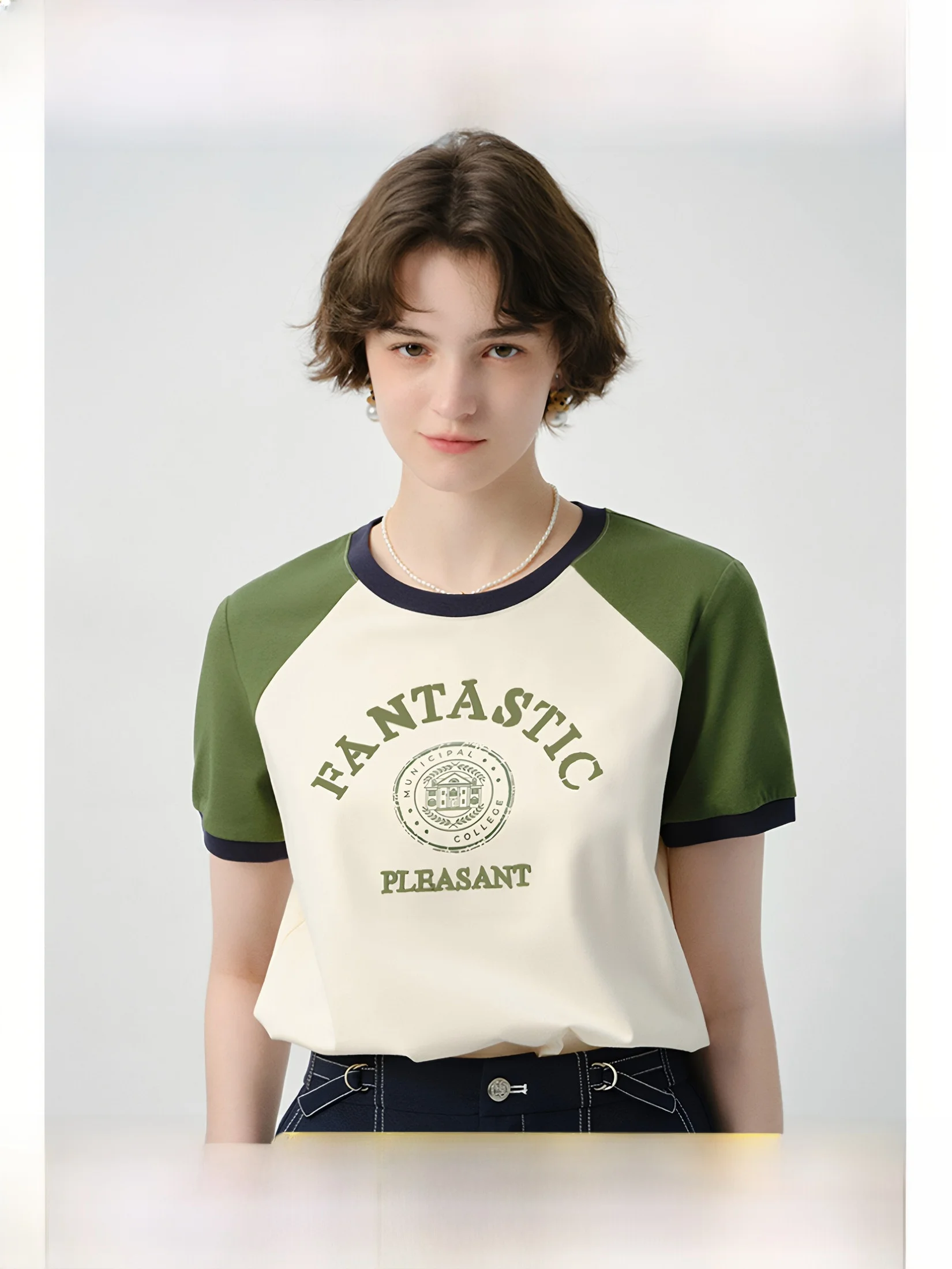 Large Size Women's T-shirt Shoulder Insertion round Neck Short Sleeve Commute Vintage Style Printed Casual Summer Top
Large Size Women's T-shirt Shoulder Insertion round Neck Short Sleeve Commute Vintage Style Printed Casual Summer Top