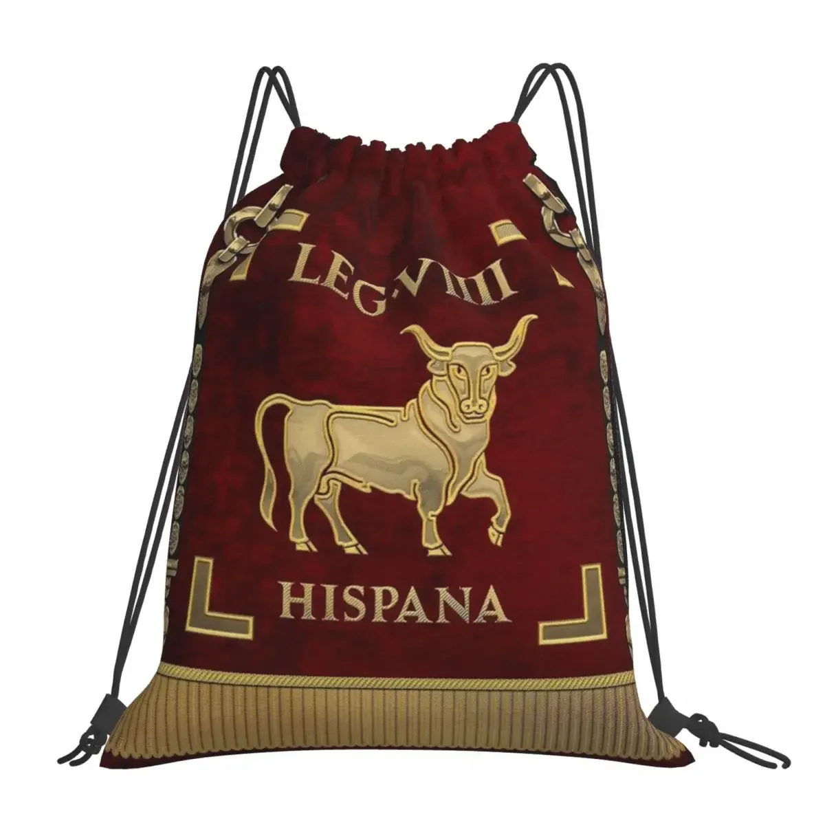 Рюкзак стандарт 9-го легиона Vexillum Of Legio IX Hispana, портативный рюкзак на шнурке, сумка с карманами
Рюкзак стандарт 9-го легиона Vexillum Of Legio IX Hispana, портативный рюкзак на шнурке, сумка с карманами