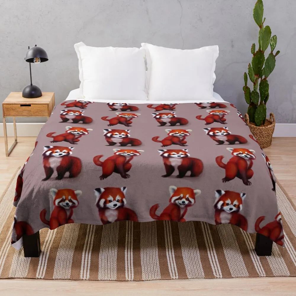 Happy Red Panda Throw Blanket blankets ands christmas decoration Blankets
Happy Red Panda Throw Blanket blankets ands christmas decoration Blankets