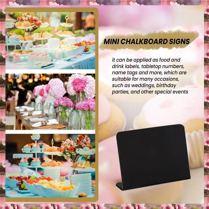 2025 20Pcs 4 X 3 Inches Mini Chalkboard Table Tent Sign Chalkboard Buffet Tags Food Label For Party Tabletop Chalkboard Signs,20
2025 20Pcs 4 X 3 Inches Mini Chalkboard Table Tent Sign Chalkboard Buffet Tags Food Label For Party Tabletop Chalkboard Signs,20