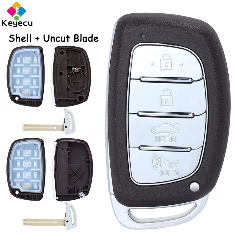 KEYECU Smart Remote Car Key Shell Case Cover With 4 Buttons Fob for Hyundai Tucson Elantra Ioniq IX25 IX35 Sonata Tucson Solaris
KEYECU Smart Remote Car Key Shell Case Cover With 4 Buttons Fob for Hyundai Tucson Elantra Ioniq IX25 IX35 Sonata Tucson Solaris