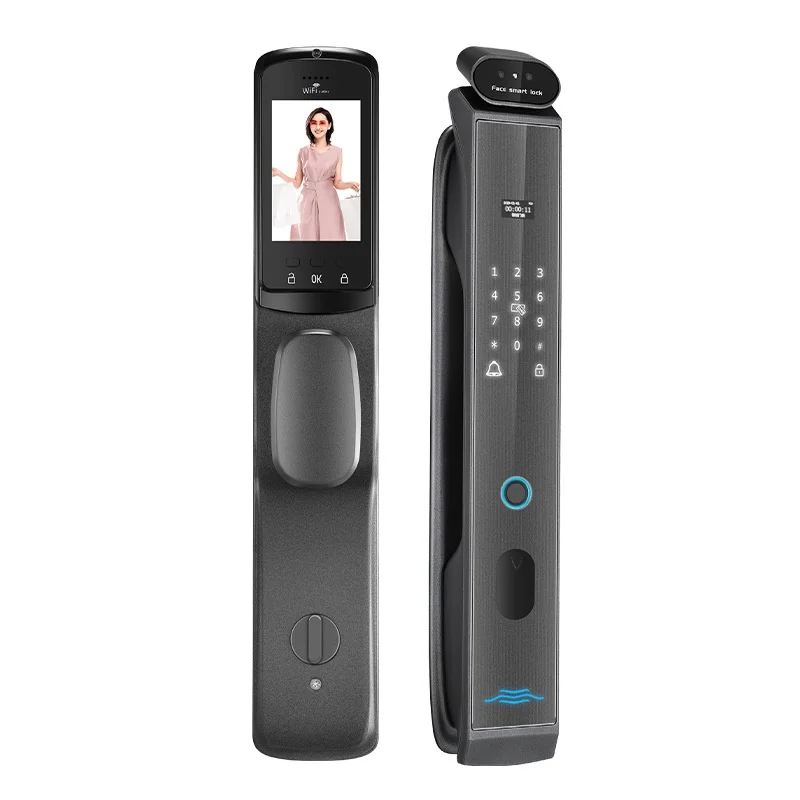 Facial Recognition Fully Automatic Fingerprint Lock Remote Capture Unlock High-definition Camera Aluminum
Facial Recognition Fully Automatic Fingerprint Lock Remote Capture Unlock High-definition Camera Aluminum
