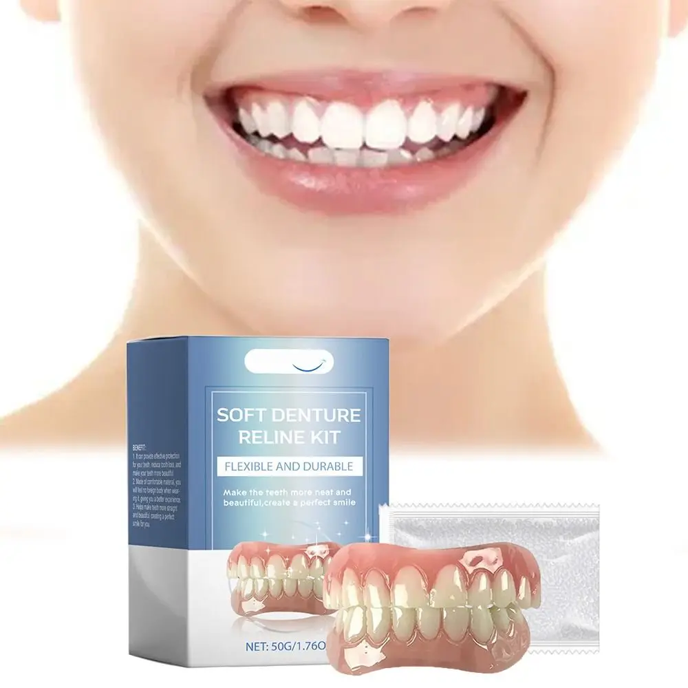 Silicone Upgrade Silicone Reline Denture Set Upper and Lower Veneers Teeth Soft Silicone Reline Kit Comfortable
Silicone Upgrade Silicone Reline Denture Set Upper and Lower Veneers Teeth Soft Silicone Reline Kit Comfortable