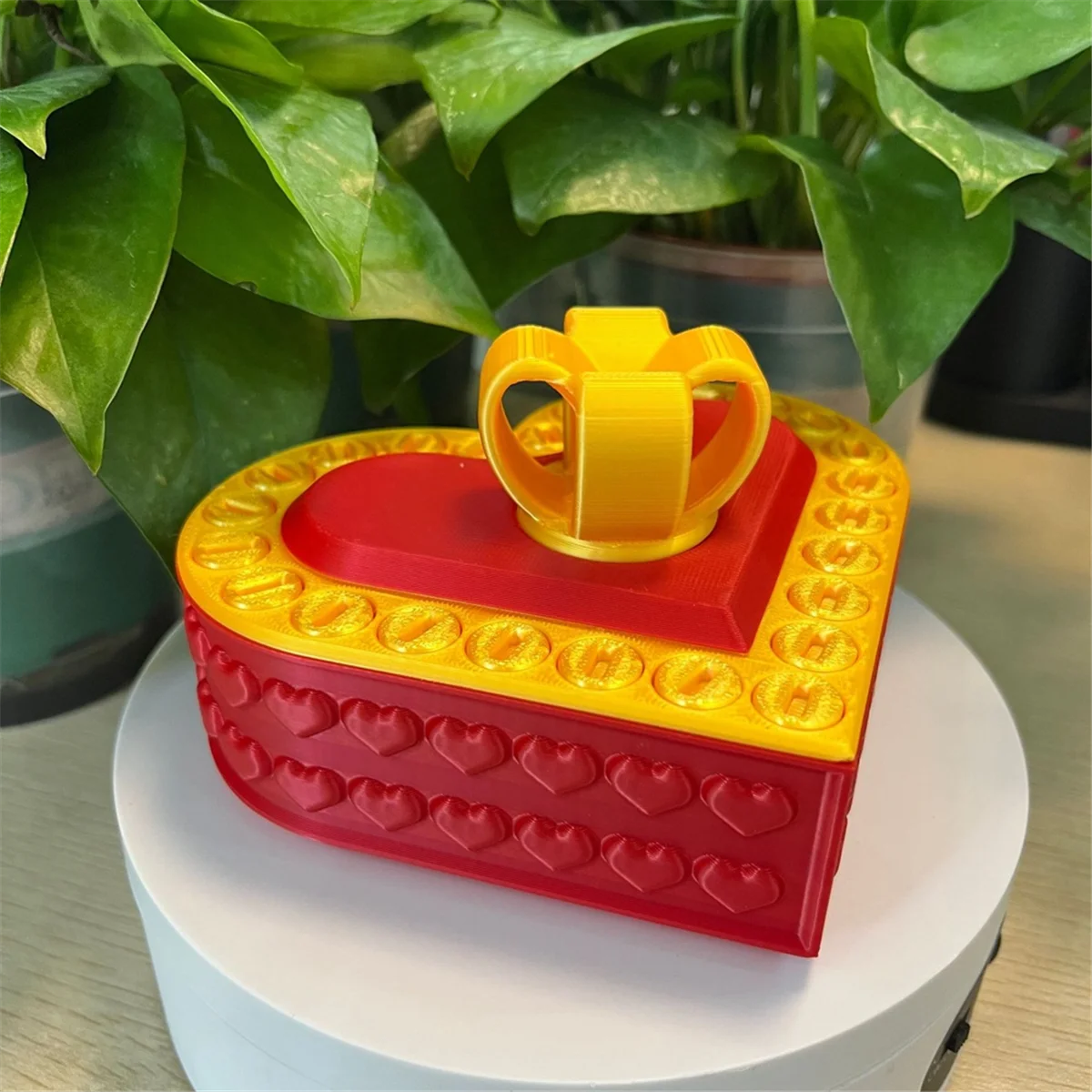 ABXHA 3D Printed Heart Shaped Gift Box Valentine'S Day Gift Wedding Storage Box Ring Necklace Gift Box Purple&Red
ABXHA 3D Printed Heart Shaped Gift Box Valentine'S Day Gift Wedding Storage Box Ring Necklace Gift Box Purple&Red