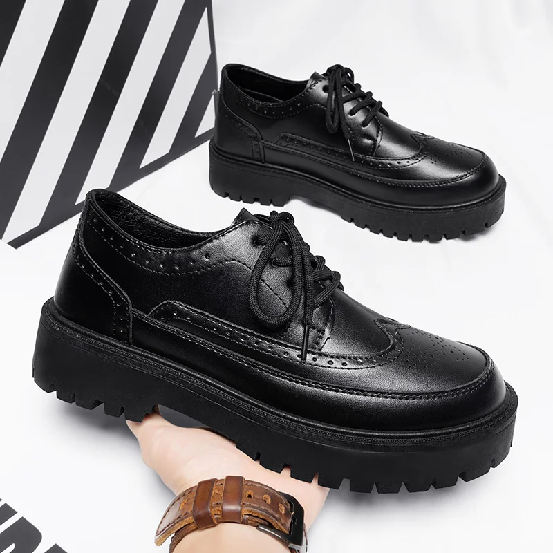 Мужские оксфорды в гонконгском стиле, черные деловые свадебные туфли, мужская кожаная обувь, Классические деловые формальные мужские туфли для выпускного
Мужские оксфорды в гонконгском стиле, черные деловые свадебные туфли, мужская кожаная обувь, Классические деловые формальные мужские туфли для выпускного