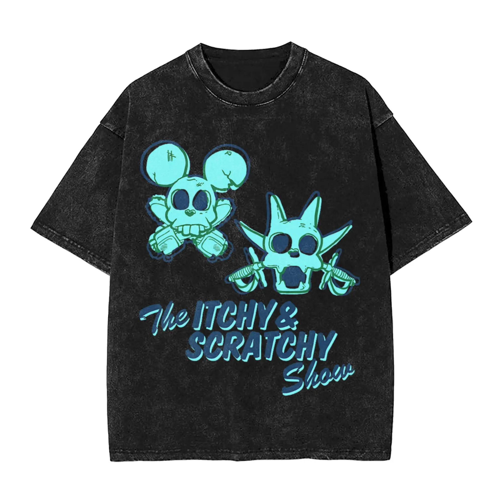 Washed T Shirt The Itchy and Scratchy Show Skeleton Hip Hop Vintage T-Shirts Harajuku Streetwear Short Sleeve Summer Tee Shirt
Washed T Shirt The Itchy and Scratchy Show Skeleton Hip Hop Vintage T-Shirts Harajuku Streetwear Short Sleeve Summer Tee Shirt