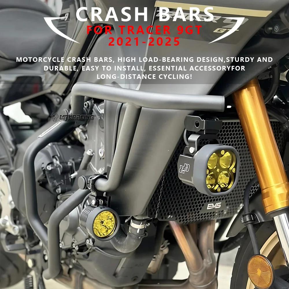MTKRACING Crash bars For YAMAHA TRACER 9GT 2021-2025 Motorcycle Bumper Engine Guard Crash Bar Body Frame Protector Accessories
MTKRACING Crash bars For YAMAHA TRACER 9GT 2021-2025 Motorcycle Bumper Engine Guard Crash Bar Body Frame Protector Accessories
