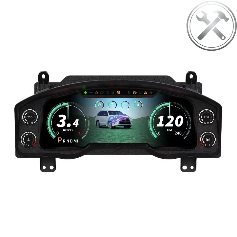 12.3 Inch LINUX LCD Digital Virtual Cockpit Dashboard Speedometer Instrument Cluster Auto Upgrade for LX570 2008-2021
12.3 Inch LINUX LCD Digital Virtual Cockpit Dashboard Speedometer Instrument Cluster Auto Upgrade for LX570 2008-2021