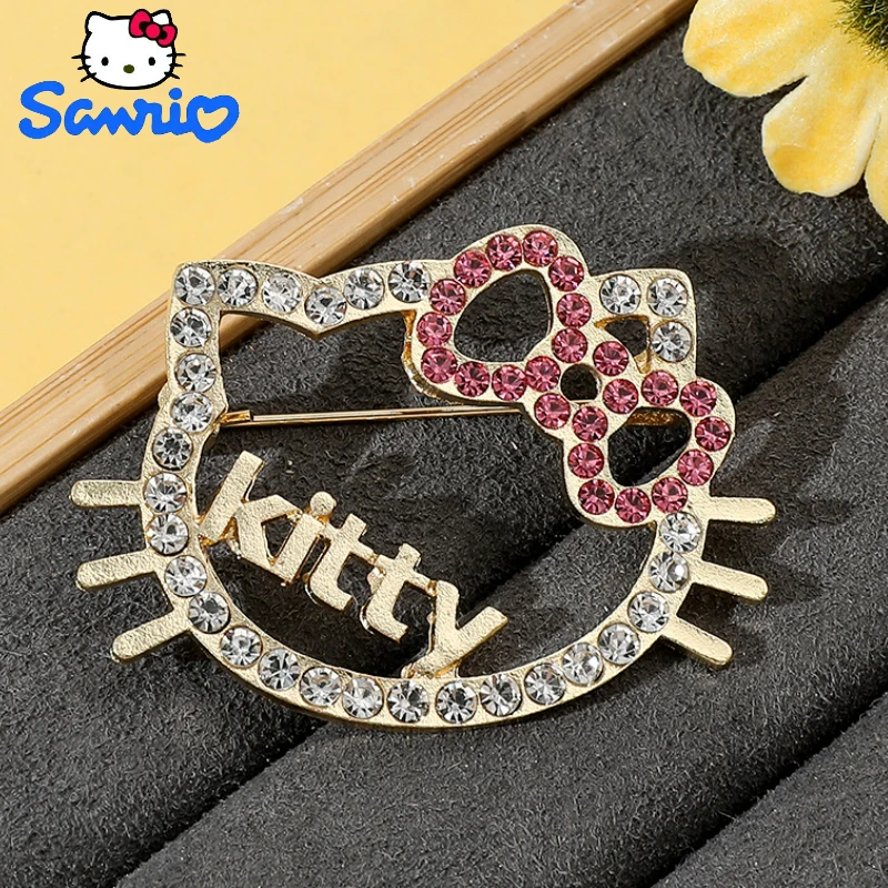 Kawaii Hello Kitty Brooch Anime Cartoon Metal Belt Diamond Badge Silk Scarf Clothing Accessories Girl Birthday Christmas Gift
Kawaii Hello Kitty Brooch Anime Cartoon Metal Belt Diamond Badge Silk Scarf Clothing Accessories Girl Birthday Christmas Gift