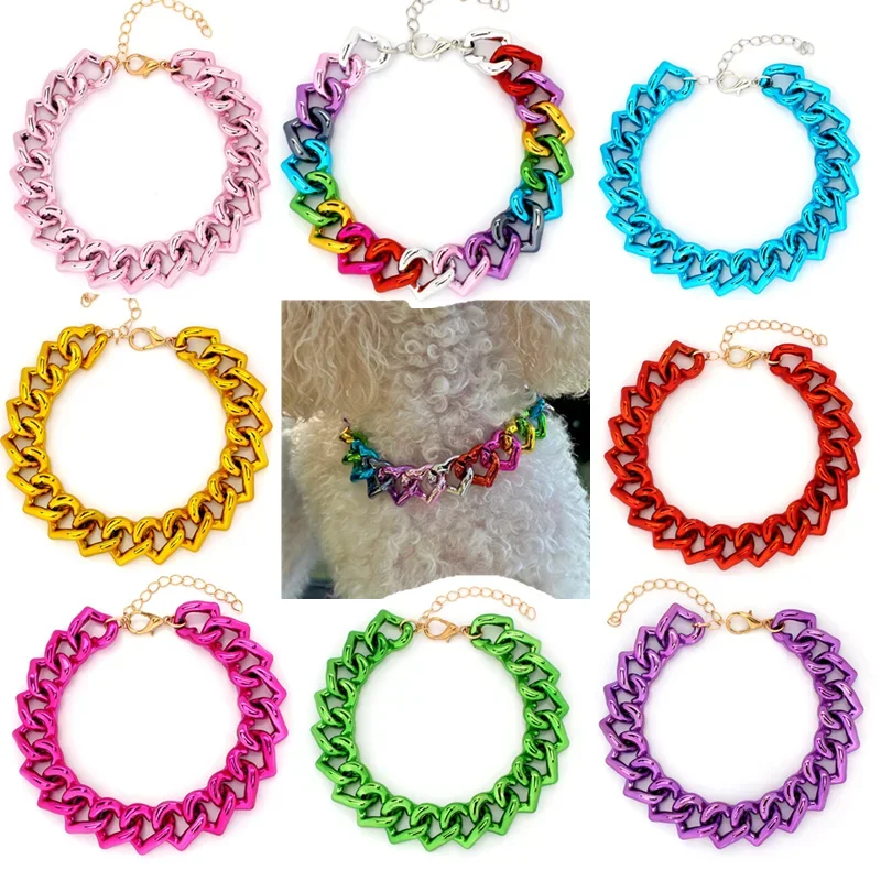 Pet Dog French Bulldog Collar Adjustable Fashion Necklace Chain Neck Strap for Small Medium Dogs Products Pet Collar
Pet Dog French Bulldog Collar Adjustable Fashion Necklace Chain Neck Strap for Small Medium Dogs Products Pet Collar