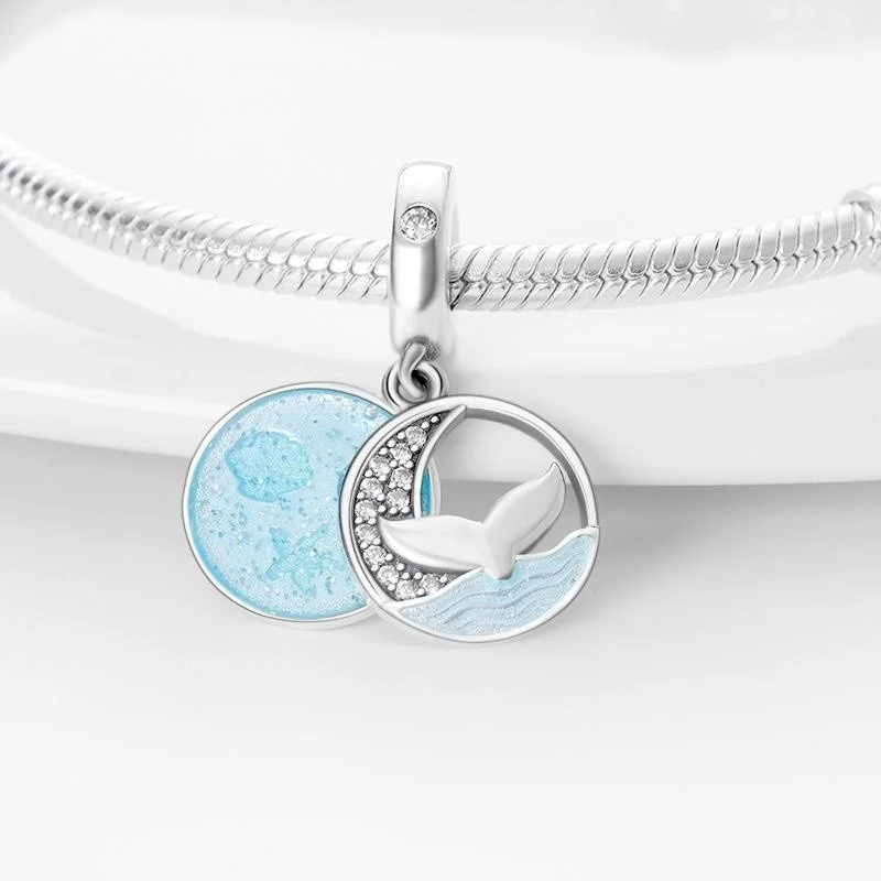 925 Sterling Silver Blue Ocean Charms Beads CZ Zircon Dangle Fit Classic Bracelet DIY Women Birthday Anniversary Jewelry
925 Sterling Silver Blue Ocean Charms Beads CZ Zircon Dangle Fit Classic Bracelet DIY Women Birthday Anniversary Jewelry