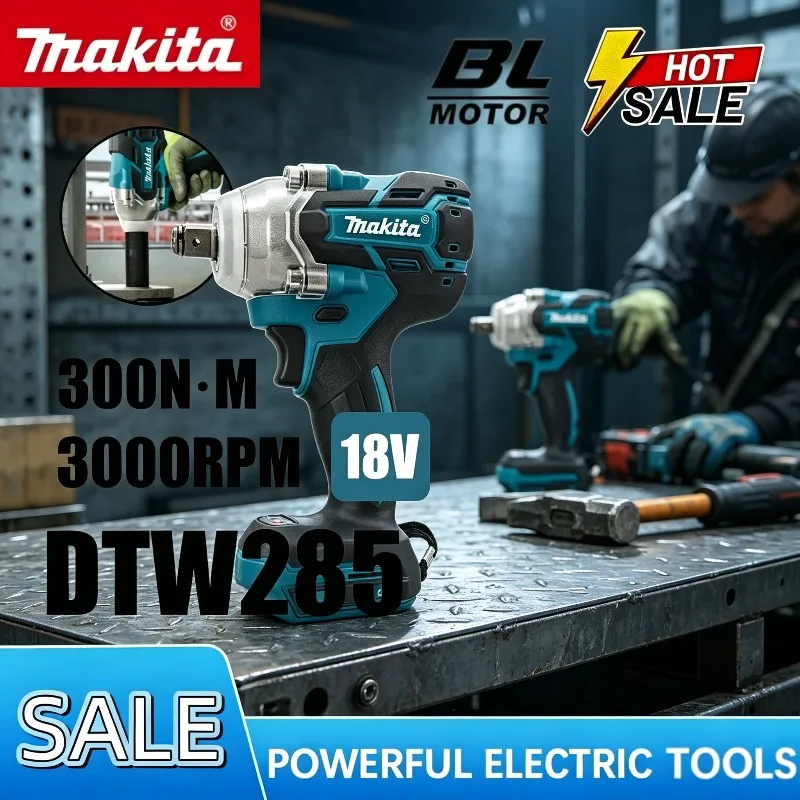 Makita Brushless Cordless Impact Wrench DTW285, 280N.m 1/2" Electric Driver Drill Screwdriver Tool For Makita 18V Battery.
Makita Brushless Cordless Impact Wrench DTW285, 280N.m 1/2" Electric Driver Drill Screwdriver Tool For Makita 18V Battery.