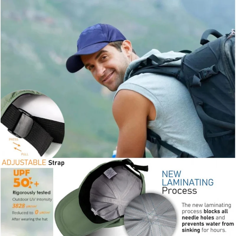 Mens Waterproof Golf baseball capoutdoor adjustable sports hat quick drying running Tennis women breathable UPF50 peak caps
Mens Waterproof Golf baseball capoutdoor adjustable sports hat quick drying running Tennis women breathable UPF50 peak caps