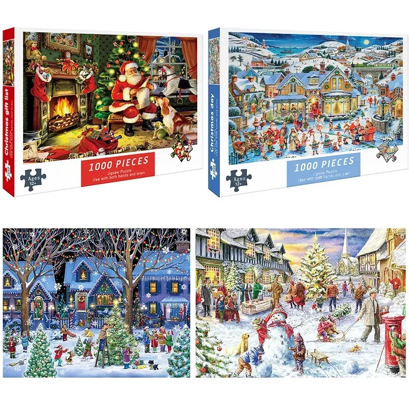 1000pcs Christmas Puzzle Santa Claus Paper DIY Educational Game Difficult Assemble Jigsaw Adult Children New Year Xmas Toys Gift
1000pcs Christmas Puzzle Santa Claus Paper DIY Educational Game Difficult Assemble Jigsaw Adult Children New Year Xmas Toys Gift