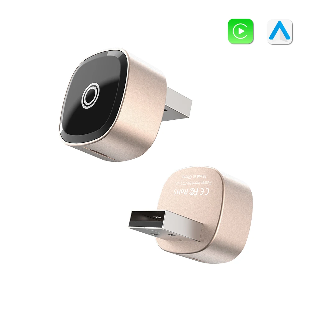 Новый адаптер Mini T1 цвета шампанского с проводом к беспроводному адаптеру CarPlay и Android Auto BT WIFI с автоматическим подключением OTA онлайн-обновление
Новый адаптер Mini T1 цвета шампанского с проводом к беспроводному адаптеру CarPlay и Android Auto BT WIFI с автоматическим подключением OTA онлайн-обновление