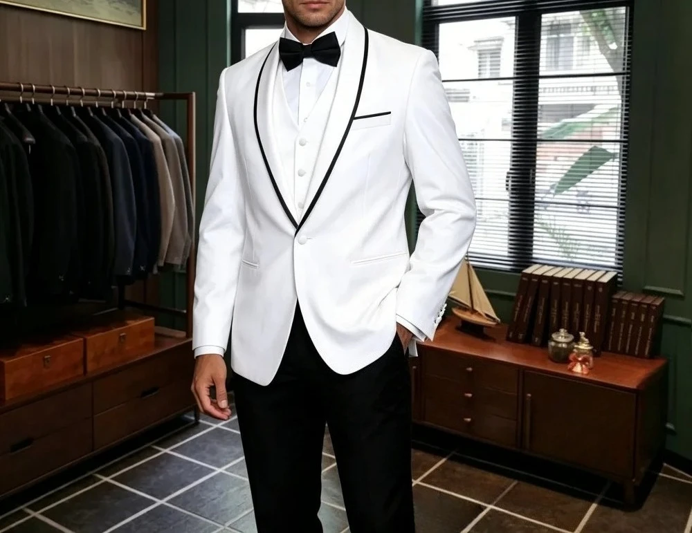 Three Pieces Suit Set for Men, Formal Tuxedo for Wedding, Dinner Dating Evening Prom Suit Attire Jacket Vest Pants Customized
Three Pieces Suit Set for Men, Formal Tuxedo for Wedding, Dinner Dating Evening Prom Suit Attire Jacket Vest Pants Customized