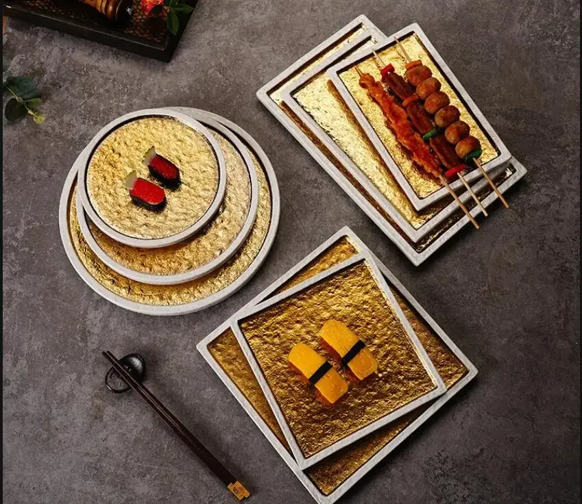 Японская керамическая обеденная тарелка, ресторанная кухня, тарелка для сашими, суши, домашняя кухонная посуда, креативная фруктовая десертная тарелка для стейка
Японская керамическая обеденная тарелка, ресторанная кухня, тарелка для сашими, суши, домашняя кухонная посуда, креативная фруктовая десертная тарелка для стейка