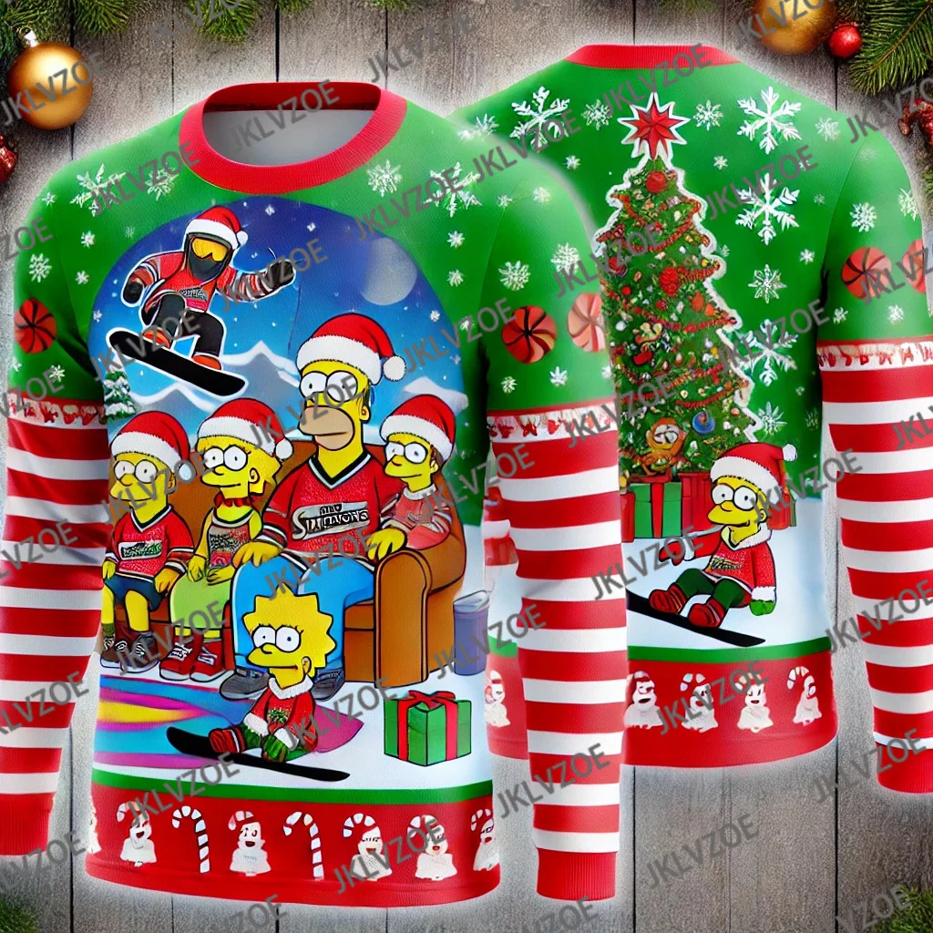 Disney Simpson Christmas 3D Print Sweatshirt Cartoon Anime O-Neck Women Men Hoodies 2025 New Fashion Couple Hoodie Streetwear
Disney Simpson Christmas 3D Print Sweatshirt Cartoon Anime O-Neck Women Men Hoodies 2025 New Fashion Couple Hoodie Streetwear