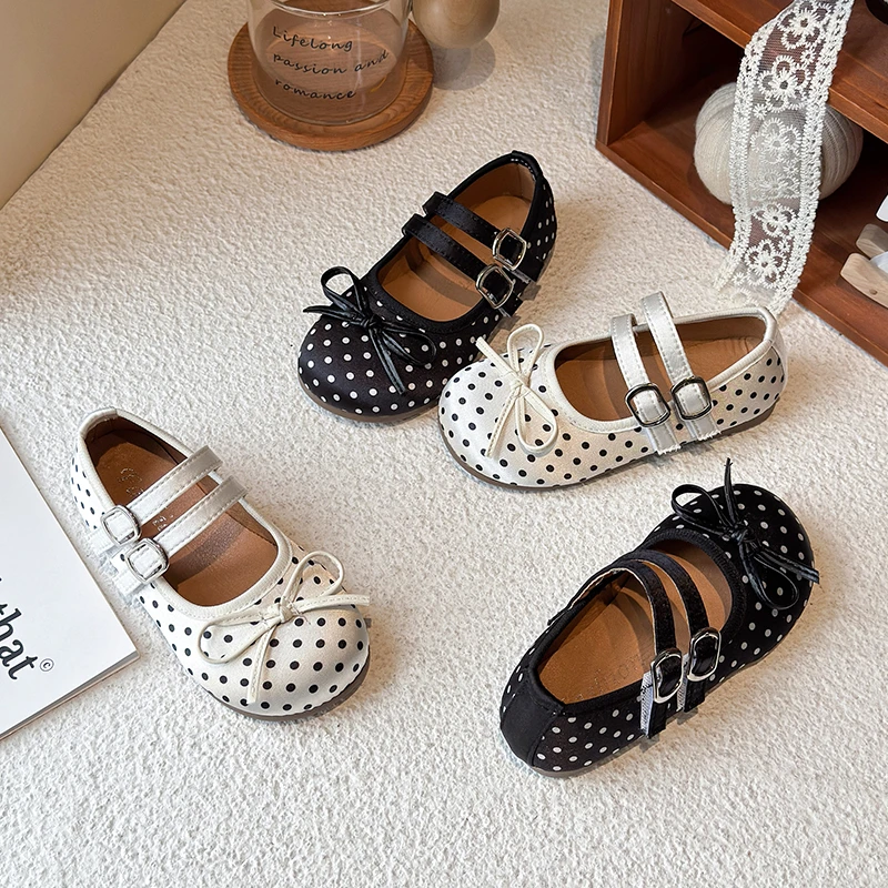 Toddler Girls Polka Dot Mary Jane Shoes Cute Bow Children Flat Shoes School Daily Wear Simple Kids Causal Leather Shoes Non-slip
Toddler Girls Polka Dot Mary Jane Shoes Cute Bow Children Flat Shoes School Daily Wear Simple Kids Causal Leather Shoes Non-slip