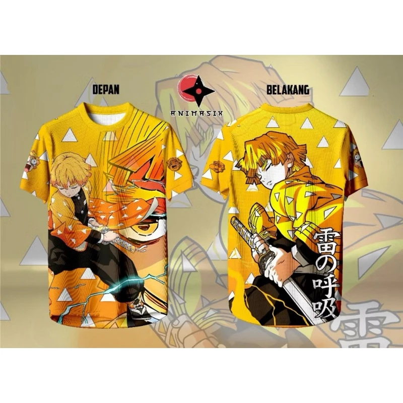 Футболка Demon Slayer Zenitsu Agatsuma Thunder Breathing, мужская футболка с треугольным принтом в стиле аниме, повседневная спортивная одежда с короткими рукавами
Футболка Demon Slayer Zenitsu Agatsuma Thunder Breathing, мужская футболка с треугольным принтом в стиле аниме, повседневная спортивная одежда с короткими рукавами