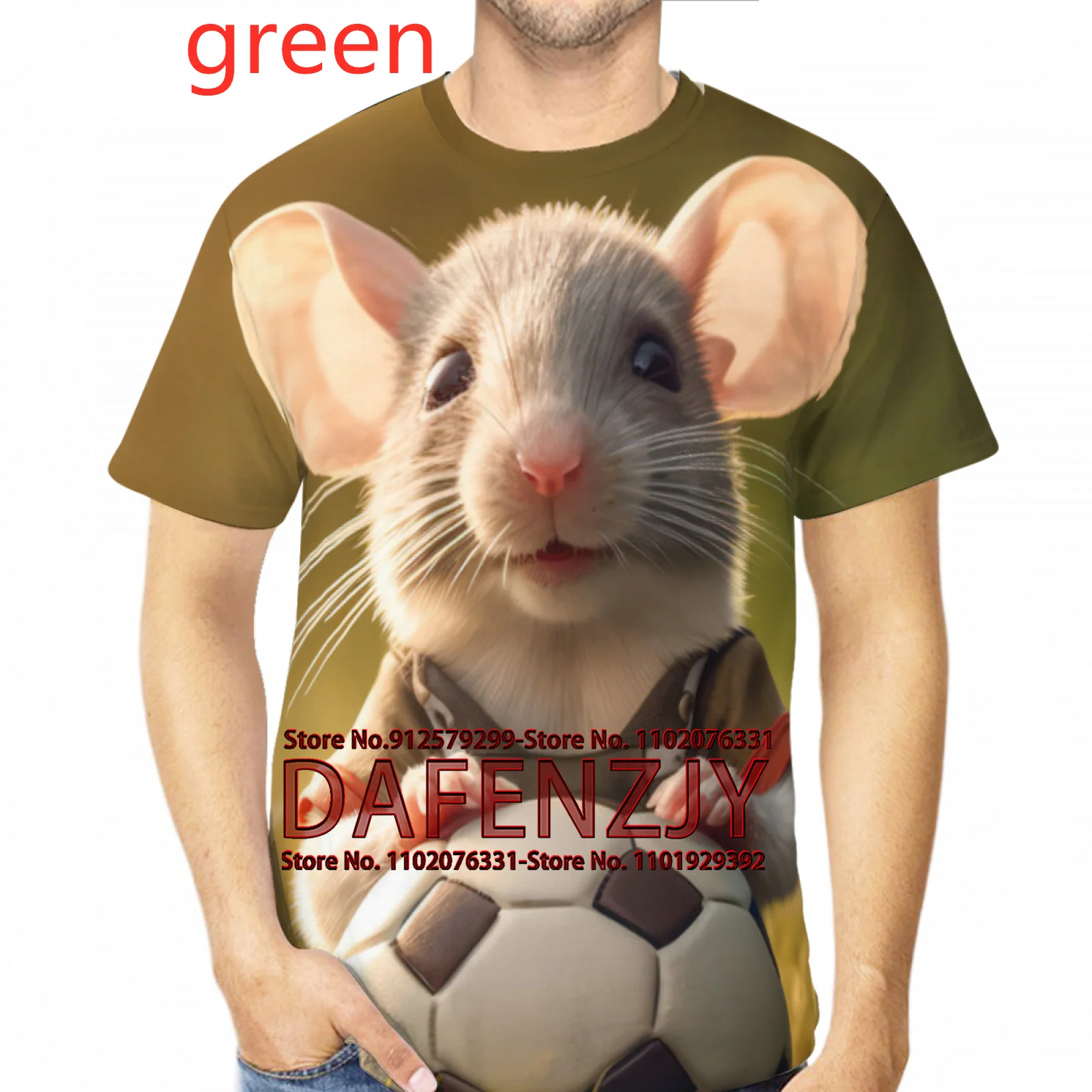 2023 Summer New Animal Mouse 3D Printing Fashion Comfortable T-shirt Short Sleeve Tee
2023 Summer New Animal Mouse 3D Printing Fashion Comfortable T-shirt Short Sleeve Tee