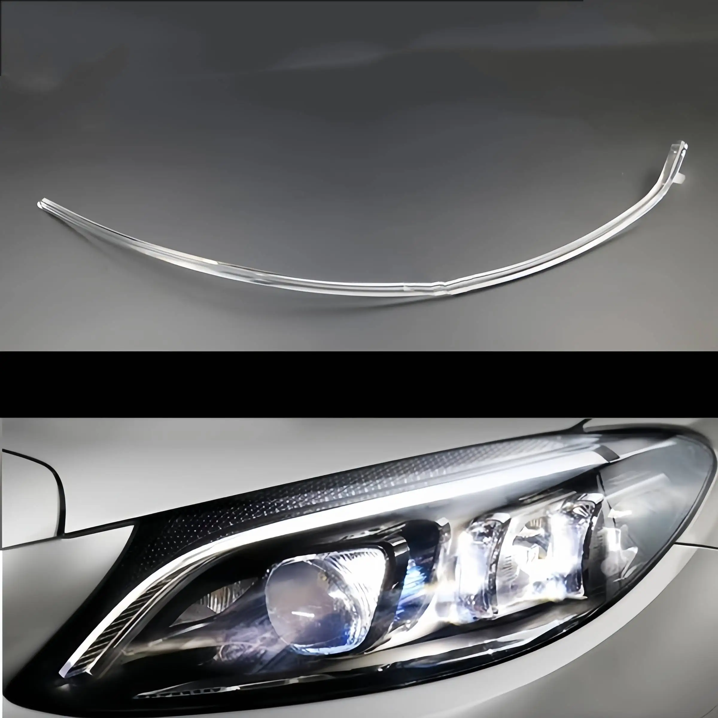 NEW Headlight DRL Tube Acrylic tube Light Lines Light Bars High Version For Mercedes C CLASS W205 2019 2020 2021
NEW Headlight DRL Tube Acrylic tube Light Lines Light Bars High Version For Mercedes C CLASS W205 2019 2020 2021