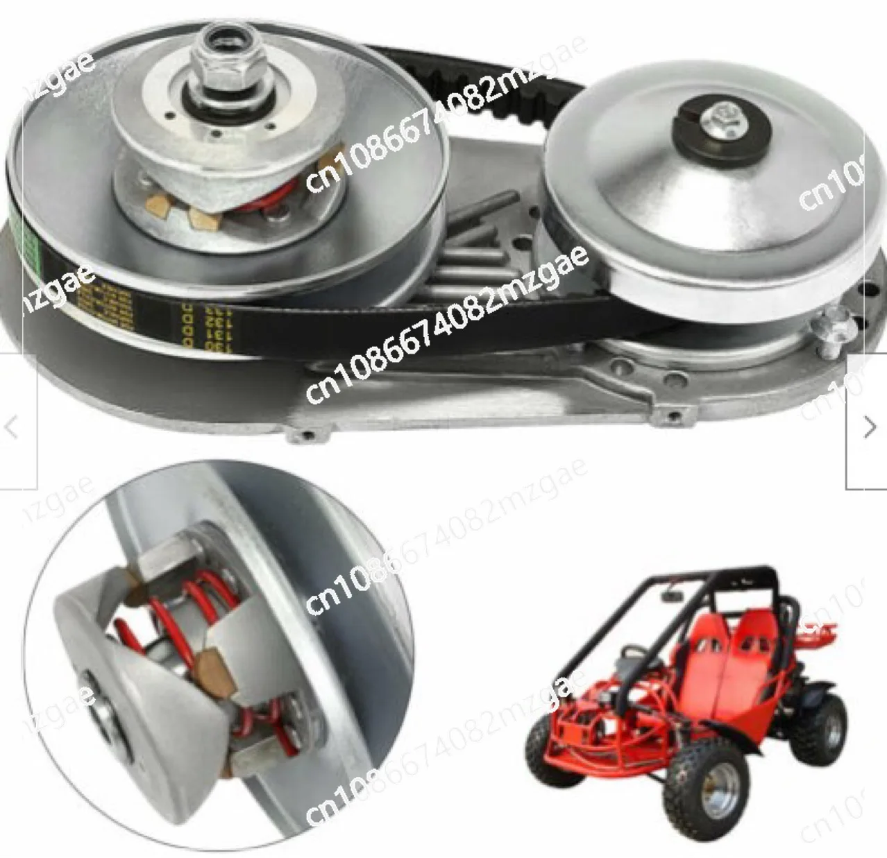 Clutch Kart Continuously Variable Transmission GX160 Gasoline Engine 3/4 Bore 40/41/420
Clutch Kart Continuously Variable Transmission GX160 Gasoline Engine 3/4 Bore 40/41/420