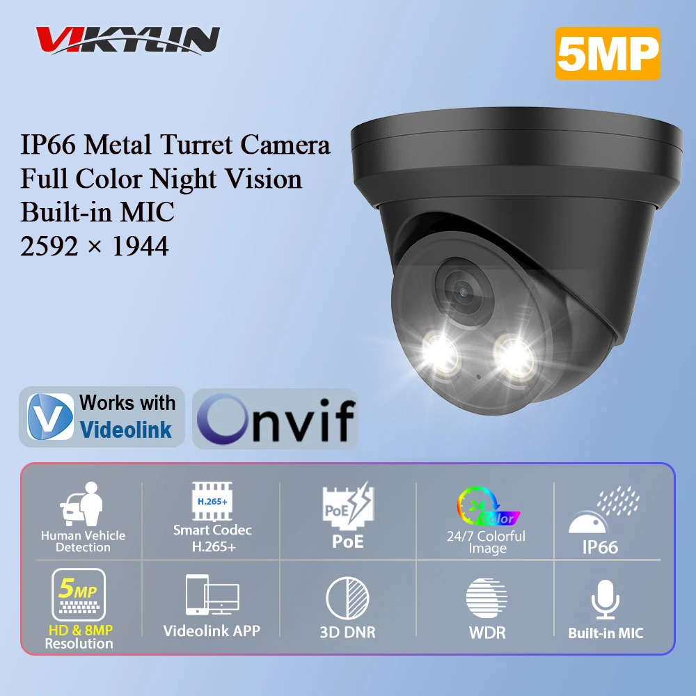 Vikylin Hikvision, совместимая 5-мегапиксельная турельная IP-камера, полноцветная камера для обнаружения транспортных средств, наружная камера видеонаблюдения
Vikylin Hikvision, совместимая 5-мегапиксельная турельная IP-камера, полноцветная камера для обнаружения транспортных средств, наружная камера видеонаблюдения