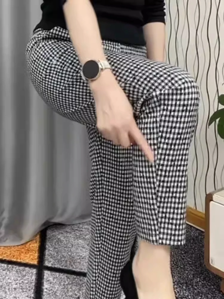 Comfortable High Waist Harlan Pants Women's Fashionable Plaid Print Nine Point Pants Spring Summer New Arrival Korean Style
Comfortable High Waist Harlan Pants Women's Fashionable Plaid Print Nine Point Pants Spring Summer New Arrival Korean Style
