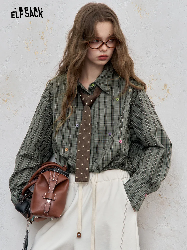 Button Long Sve irt Женская повседневная корейская система Fairy's ket встречает Rainbow Colion Color irt
Button Long Sve irt Женская повседневная корейская система Fairy's ket встречает Rainbow Colion Color irt