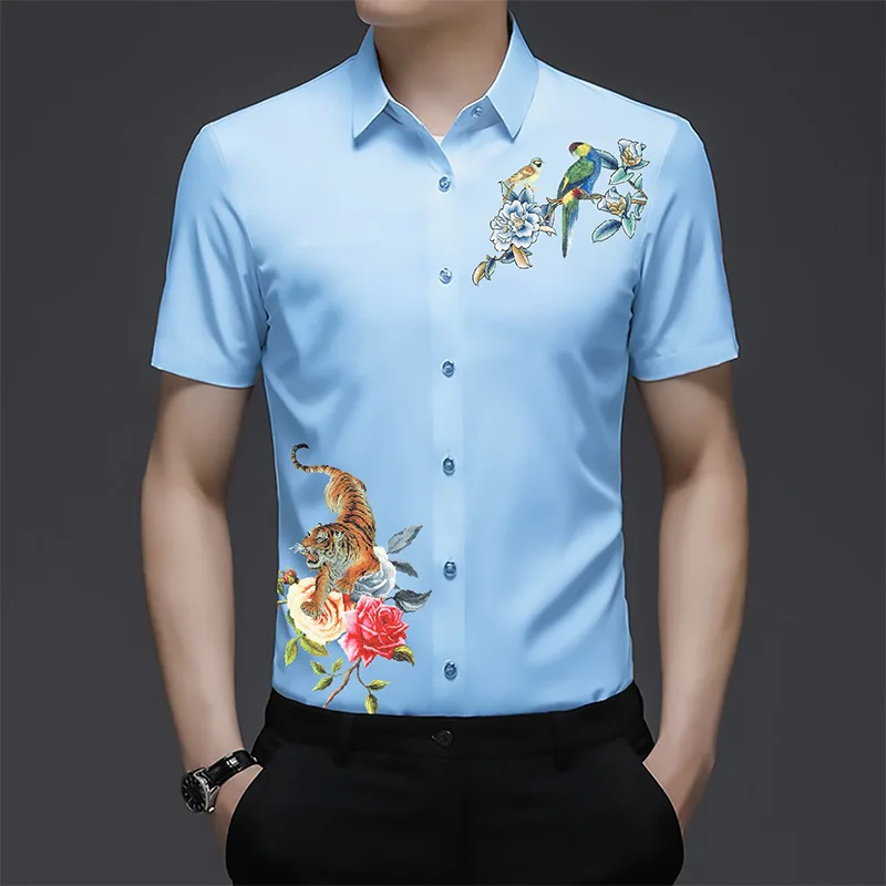 Loose Fit Men's Short Sleeve Shirt Digital Print Half Sleeve Casual Fashionable Spring Summer Shirt Comfortable Ice Sensation
Loose Fit Men's Short Sleeve Shirt Digital Print Half Sleeve Casual Fashionable Spring Summer Shirt Comfortable Ice Sensation