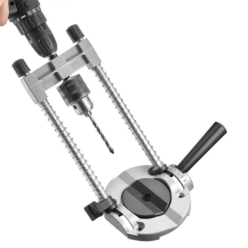 Precision Drilling Locator 1/4 Inch Shank For Woodworking Furniture Cabinetry, Large Handle Design Mounting Holes Aluminum Alloy Construction Adjustable Angle Straight Hole Positioning
Precision Drilling Locator 1/4 Inch Shank For Woodworking Furniture Cabinetry, Large Handle Design Mounting Holes Aluminum Alloy Construction Adjustable Angle Straight Hole Positioning