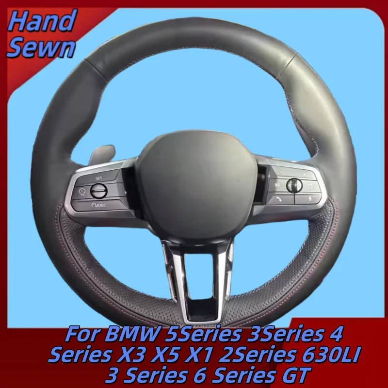 Car Steering Wheel Cover Hand-Sewn Genuine Leather For BMW 5Series 3Series 4Series X3 X5 X1 2Series 630LI 3 Series 6 Series GT
Car Steering Wheel Cover Hand-Sewn Genuine Leather For BMW 5Series 3Series 4Series X3 X5 X1 2Series 630LI 3 Series 6 Series GT