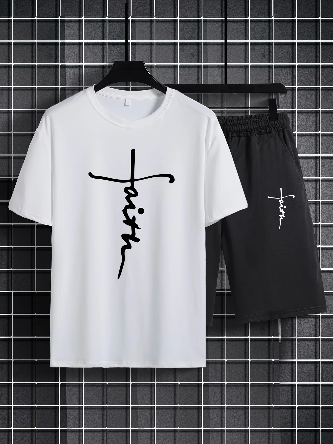 Men's 2 Piece Tracksuit Summer Short Sleeve Graphic Tee and Shorts Set Streetwear Casual Loose Fit Outfit
Men's 2 Piece Tracksuit Summer Short Sleeve Graphic Tee and Shorts Set Streetwear Casual Loose Fit Outfit