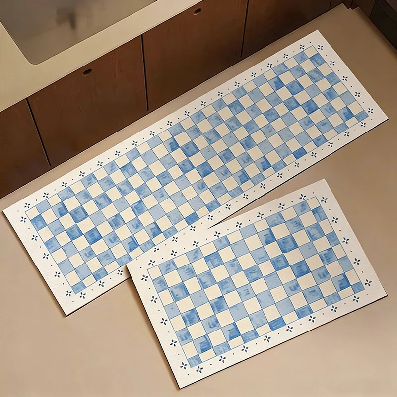 Kitchen Floor Mat Anti-slip and Stain-resistant Long PVC Leather Carpet Simple Checkerboard Waterproof Rug Home Decoration
Kitchen Floor Mat Anti-slip and Stain-resistant Long PVC Leather Carpet Simple Checkerboard Waterproof Rug Home Decoration